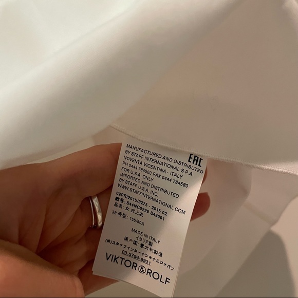 Victor & Rolf white pleated sleeveless top - Picture 7 of 8